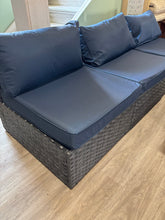 Load image into Gallery viewer, 4 PC Outdoor Patio Furniture Set, GREY/NAVY