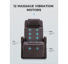 Load image into Gallery viewer, Tony Little Zero Gravity Power Recliner with Vibration Massage, RETRO BROWN
