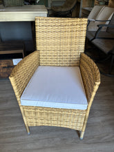 Load image into Gallery viewer, 4 PC SET Hailee Wicker Patio Dining Chairs, Cushions Included
