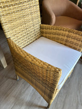 Load image into Gallery viewer, 4 PC SET Hailee Wicker Patio Dining Chairs, Cushions Included