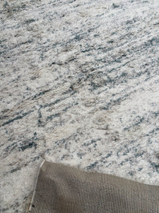 8' x 10' Adah Soft Shag Ivory/Blue Area Rug