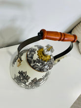 Load image into Gallery viewer, MacKenzie-Childs Hand-Decorated Enamel Tea Kettle, 2 QT ENGLISH GARDEN