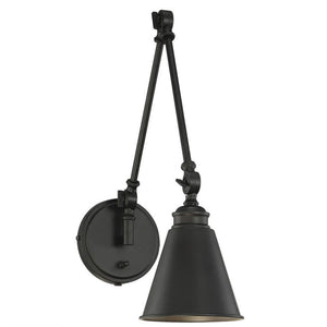 Savoy House Morland 1 - Light Swing Arm Lamp in Matte Black