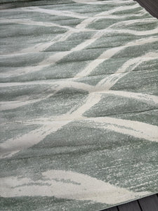 8’ x 10' Shelva Abstract Beige/Green Area Rug