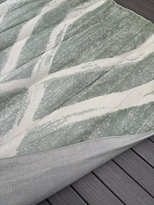 8’ x 10' Shelva Abstract Beige/Green Area Rug