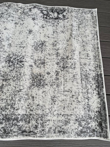 3' x 5' Brandt Floral Grey Area Rug