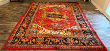 Load image into Gallery viewer, 8&#39; 10&#39;&#39; X 12&#39; 6&#39;&#39; Bratton Machine Woven Oriental Red/Black Area Rug