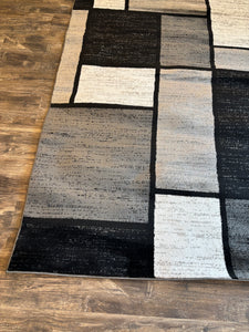 5'3" x 7'3" Astika Geometric Grey/White/Black Area Rug