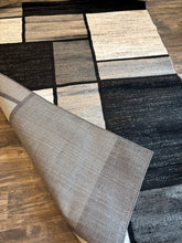 Load image into Gallery viewer, 5&#39;3&quot; x 7&#39;3&quot; Astika Geometric Grey/White/Black Area Rug