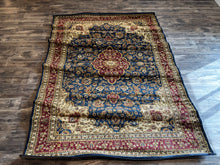 Load image into Gallery viewer, 6&#39; 7&#39;&#39; x 9&#39; 6&#39;&#39; Kirsten Traditional Oriental Navy Rectangle Area Rug