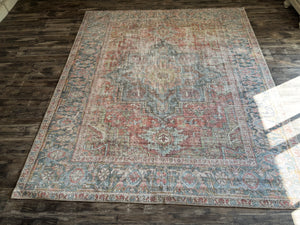 8'3" x 10' Lamentin Heriz Floral Rust Indoor Area Rug