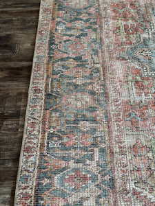 8'3" x 10' Lamentin Heriz Floral Rust Indoor Area Rug