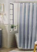 Load image into Gallery viewer, 72” Plaid Stripe Shower Curtain