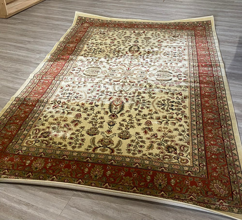 6' x 9' Klose Oriental Ivory/Rust Area Rug