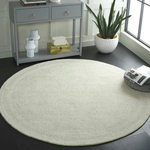 6' Katracy Abstract Hand Tufted Wool Geometric Rug