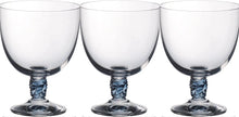 Load image into Gallery viewer, 4pc Villeroy &amp; Boch Montauk Wine Glass Aqua, 280 ml, Crystal Glass, Transparent/Blue