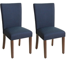 Load image into Gallery viewer, Parsons Classic Upholstered Accent Dining Chairs (Set of 3) Dark Blue
