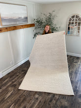 Load image into Gallery viewer, 5&#39; x 8&#39; Natura Flatweave Wool/Cotton Ivory