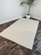 Load image into Gallery viewer, 5&#39; x 8&#39; Natura Flatweave Wool/Cotton Ivory