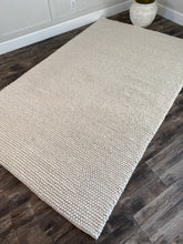 Load image into Gallery viewer, 5&#39; x 8&#39; Natura Flatweave Wool/Cotton Ivory