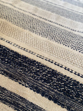 Load image into Gallery viewer, 6&#39; x 9&#39; Addilyn Striped Hand-Woven Flatweave Cotton Ivory/Navy Area Rug