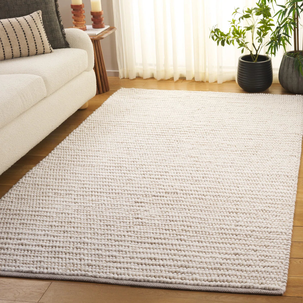 5' x 8' Natura Flatweave Wool/Cotton Ivory