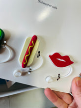 Load image into Gallery viewer, Room Essentials™ Silicone Straw Toppers – Set of 4 (Food &amp; Fun Collection)