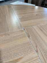 Load image into Gallery viewer, Round Dining Table for 4, Farmhouse Kitchen Table with Metal Base