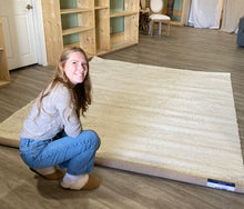 Load image into Gallery viewer, 8&#39; X 10&#39; Brittney Shag Performance Solid Colour Rug, cream