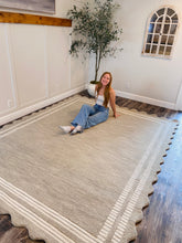 Load image into Gallery viewer, 7&#39;9&quot; X 9&#39;9&quot; Chris Loves Julia x Loloi Scottie Fog / Ivory Area Rug
