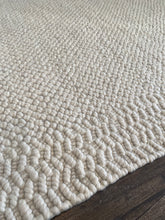 Load image into Gallery viewer, 8&#39; x 10&#39; Bowan Solid Color Hand Loomed Wool/Cotton Area Rug in Ivory