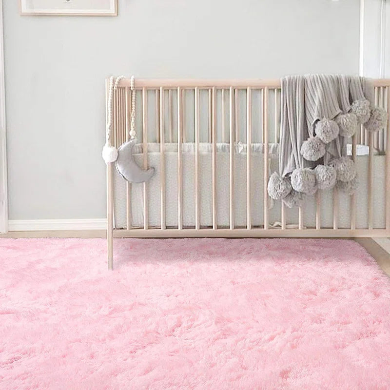 6'X9' Rosdorf Park Pink Shaggy Area Rug