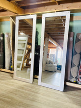 Load image into Gallery viewer, 84” Full Length White Mirrored Sliding Closet Doors SET