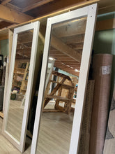 Load image into Gallery viewer, 84” Full Length White Mirrored Sliding Closet Doors SET