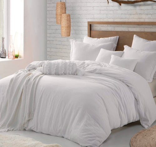 Swift Home | Microfiber Washed Crinkle Duvet Cover Set