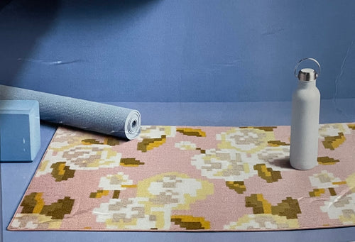 4’ x 5’6” Washable Floral Non-Skid Area Rug