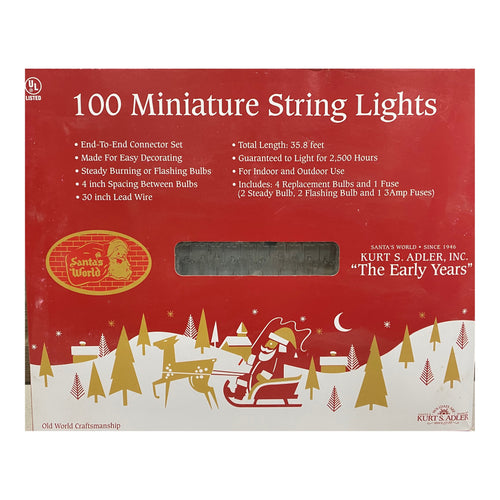 Kurt S Adler Christmas Light String Set