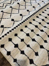 Load image into Gallery viewer, 4'3" X 5'11" Junious Geometric Black/Charcoal/White Area Rug