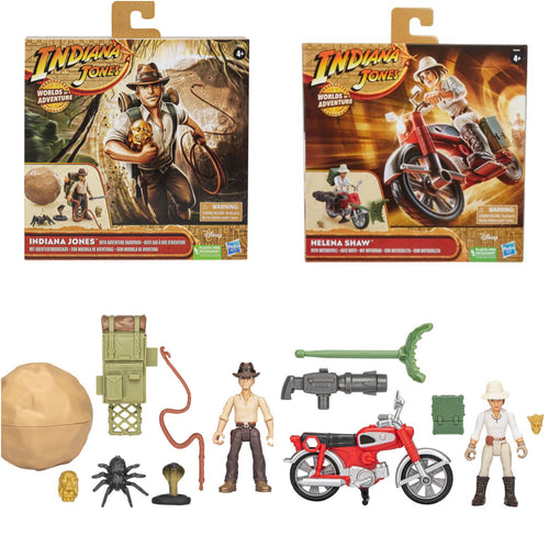 2 PK Hasbro Indiana Jones Worlds of Adventure