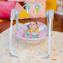 Load image into Gallery viewer, Bright Starts Playful Paradise Portable Compact Baby Swing - Unisex