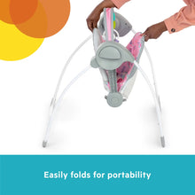 Load image into Gallery viewer, Bright Starts Playful Paradise Portable Compact Baby Swing - Unisex