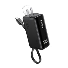 Load image into Gallery viewer, Anker 5000mAh 30W Fusion Power Bank - Black: Rechargeable, Single Output, 0.25 lbs