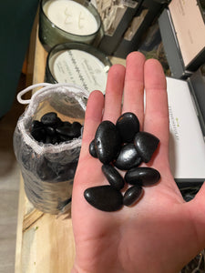 Decorative BLACK Filler Stone in Drawstring Bag - Threshold™