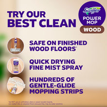 Load image into Gallery viewer, Swiffer Power Mop Wood Mop Kit for Wood Floor Cleaning