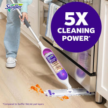 Load image into Gallery viewer, Swiffer Power Mop Wood Mop Kit for Wood Floor Cleaning