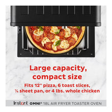 Load image into Gallery viewer, Instant Pot Omni 6-Slice Air Fryer Toaster Oven, Exclusive Bonus Pizza Pan Accessory: 1800W, Dishwasher-Safe, Includes Pizza Pan &amp; More