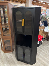 Load image into Gallery viewer, Accent Metal Sturdy Tall Corner Storage Cabinet For Kitchen Home Office
