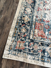Load image into Gallery viewer, 7'10" x 10' Huntington Beach Grey/Multi Traditional Indoor Area Rug