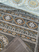 Load image into Gallery viewer, 9' x 12' Muhtar Hand Tufted Wool/Cotton Floral Rug in Ivory/Grey