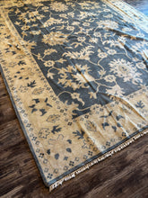 Load image into Gallery viewer, 9'1" x 11'6" Hand-knotted Royal Ushak Grey Wool Rug